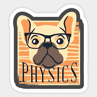 Physics Nerdy Dog Sticker